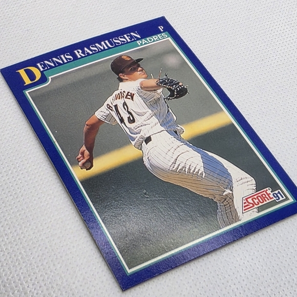 1991 Score Dennis Rasmussen San Diego Padres #457 Baseball Card - Picture 2 of 3